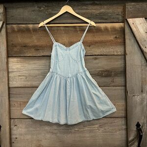 American Eagle Outfitters Light Blue Mini Dress